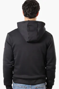 Canada Weather Gear Solid Sherpa Lined Lightweight Jacket - Black