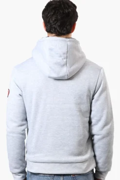 Canada Weather Gear Solid Sherpa Lined Lightweight Jacket - Grey