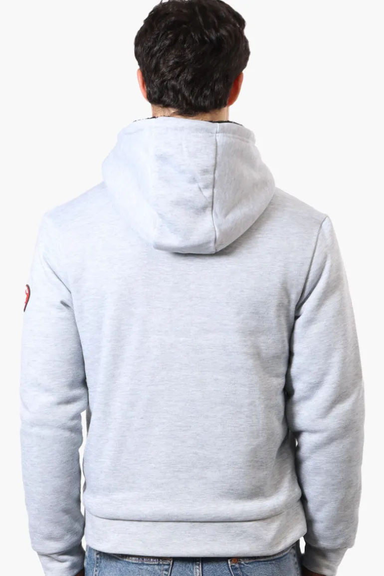 Canada Weather Gear Solid Sherpa Lined Lightweight Jacket - Grey