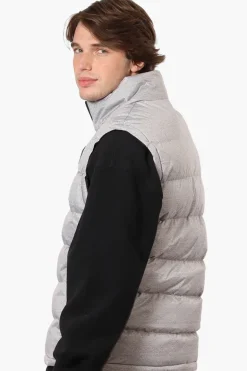Canada Weather Gear Solid Bubble Vest - Grey