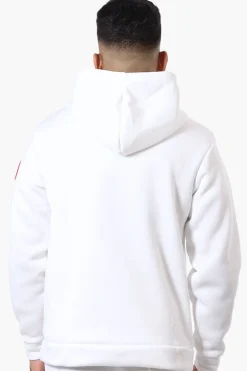 Canada Weather Gear Solid Embossed Logo Hoodie - White