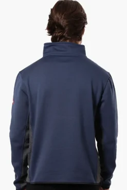 Canada Weather Gear Solid Half Zip Sweatshirt - Navy