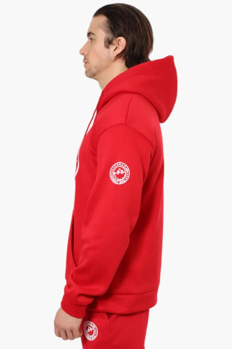 Canada Weather Gear Solid Centre Logo Hoodie - Red