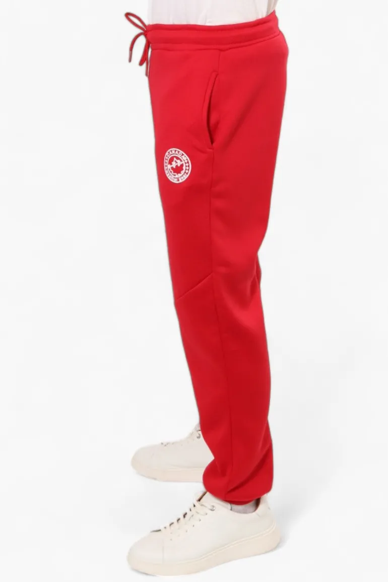 Canada Weather Gear Solid Tie Waist Joggers - Red