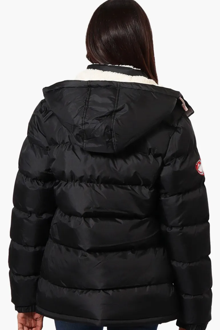 Canada Weather Gear Solid Bubble Bomber Jacket - Black