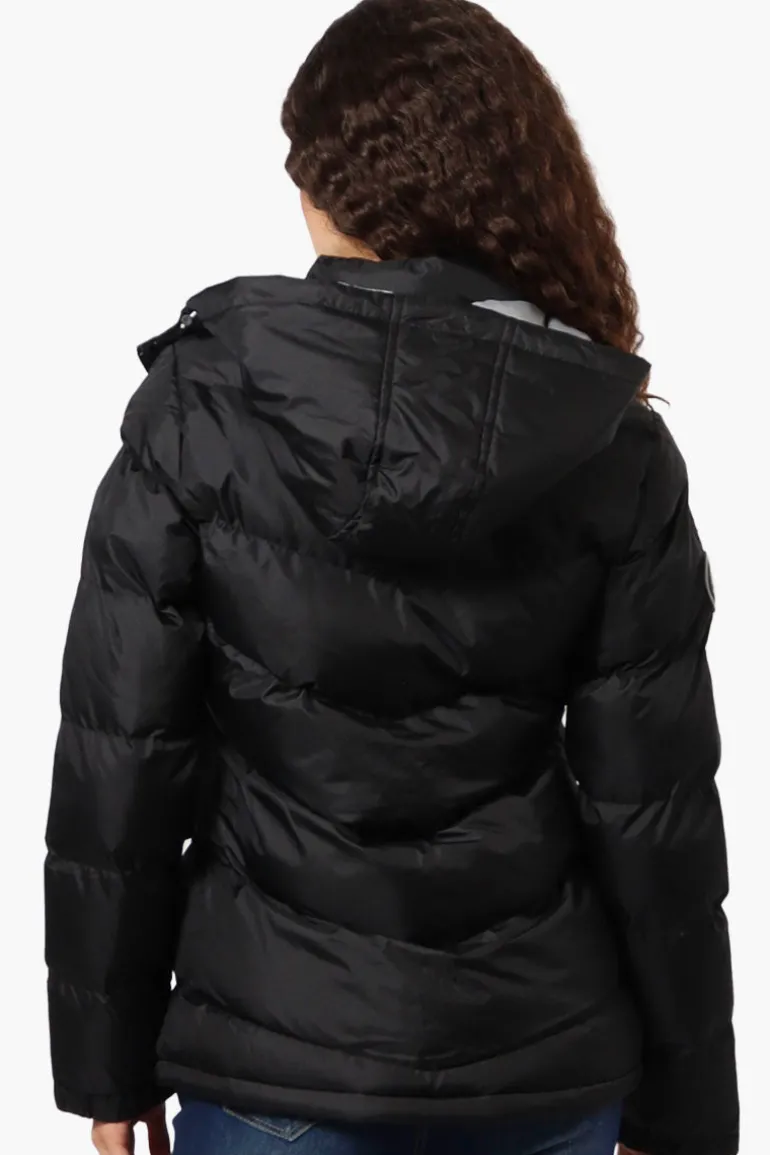 Canada Weather Gear Solid Bubble Bomber Jacket - Black