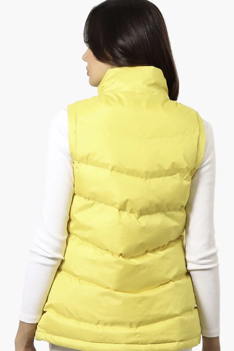 Canada Weather Gear Solid Bubble Vest - Yellow