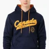 Canada Weather Gear Striped Cuff Hoodie - Navy