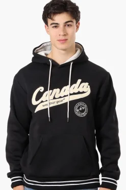 Canada Weather Gear Striped Cuff Hoodie - Black