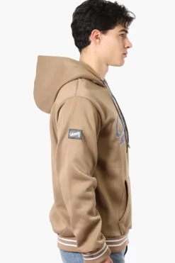 Canada Weather Gear Striped Cuff Hoodie - Beige