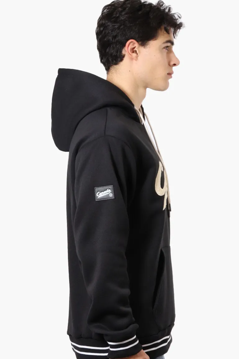 Canada Weather Gear Striped Cuff Hoodie - Black