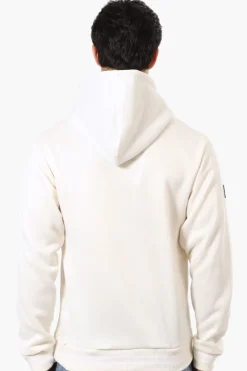 Canada Weather Gear Striped Cuff Hoodie - White
