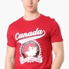 Canada Weather Gear Strong And Free Print Tee - Red