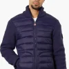 Canada Weather Gear Sweater Knit Polyfill Lightweight Jacket - Navy