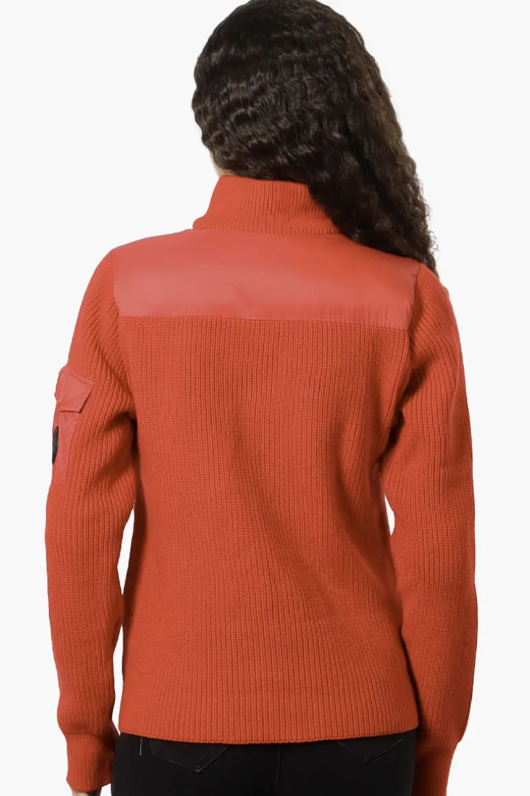 Canada Weather Gear Sweater Knit Polyfill Lightweight Jacket - Red