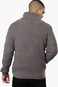 Canada Weather Gear Sweater Knit Polyfill Lightweight Jacket - Grey