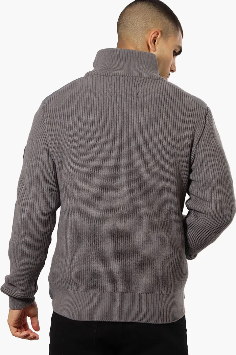 Canada Weather Gear Sweater Knit Polyfill Lightweight Jacket - Grey