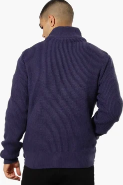 Canada Weather Gear Sweater Knit Polyfill Lightweight Jacket - Navy