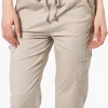 Canada Weather Gear Tie Waist Cargo Capris - Beige