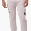 Canada Weather Gear Tie Waist Cargo Joggers - Beige