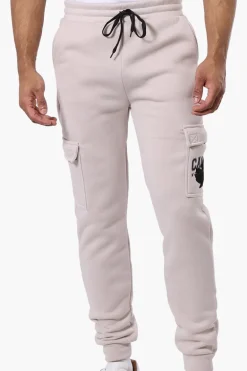 Canada Weather Gear Tie Waist Cargo Joggers - Beige