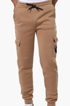 Canada Weather Gear Tie Waist Cargo Joggers - Brown