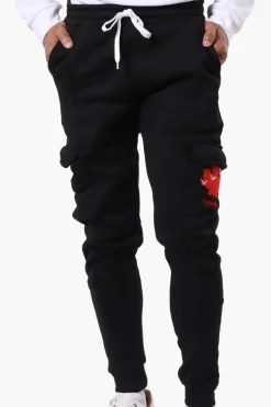 Canada Weather Gear Tie Waist Cargo Joggers - Black