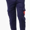 Canada Weather Gear Tie Waist Cargo Joggers - Navy