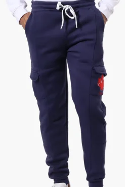 Canada Weather Gear Tie Waist Cargo Joggers - Navy