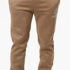 Canada Weather Gear Tie Waist Embroidered Joggers - Beige