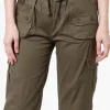 Canada Weather Gear Tie Waist Cargo Capris - Olive
