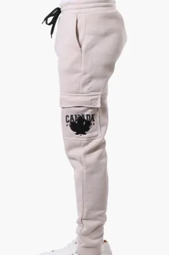 Canada Weather Gear Tie Waist Cargo Joggers - Beige