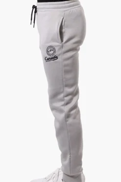 Canada Weather Gear Tie Waist Embroidered Joggers - Grey