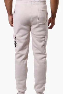 Canada Weather Gear Tie Waist Cargo Joggers - Beige