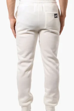 Canada Weather Gear Tie Waist Embroidered Joggers - White