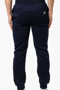 Canada Weather Gear Tie Waist Embroidered Joggers - Navy