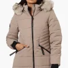 Canada Weather Gear Vegan Fur Hood Puffer Parka Jacket - Beige