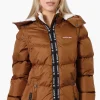 Canada Weather Gear Zip Off Sleeve Bomber Jacket - Brown