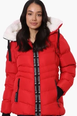 Canada Weather Gear Zip Off Sleeve Bomber Jacket - Red