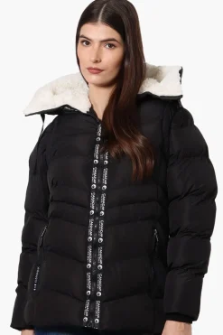 Canada Weather Gear Zip Off Sleeve Bomber Jacket - Black