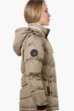 Canada Weather Gear Zip Off Sleeve Bomber Jacket - Taupe