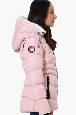 Canada Weather Gear Zip Off Sleeve Bomber Jacket - Pink