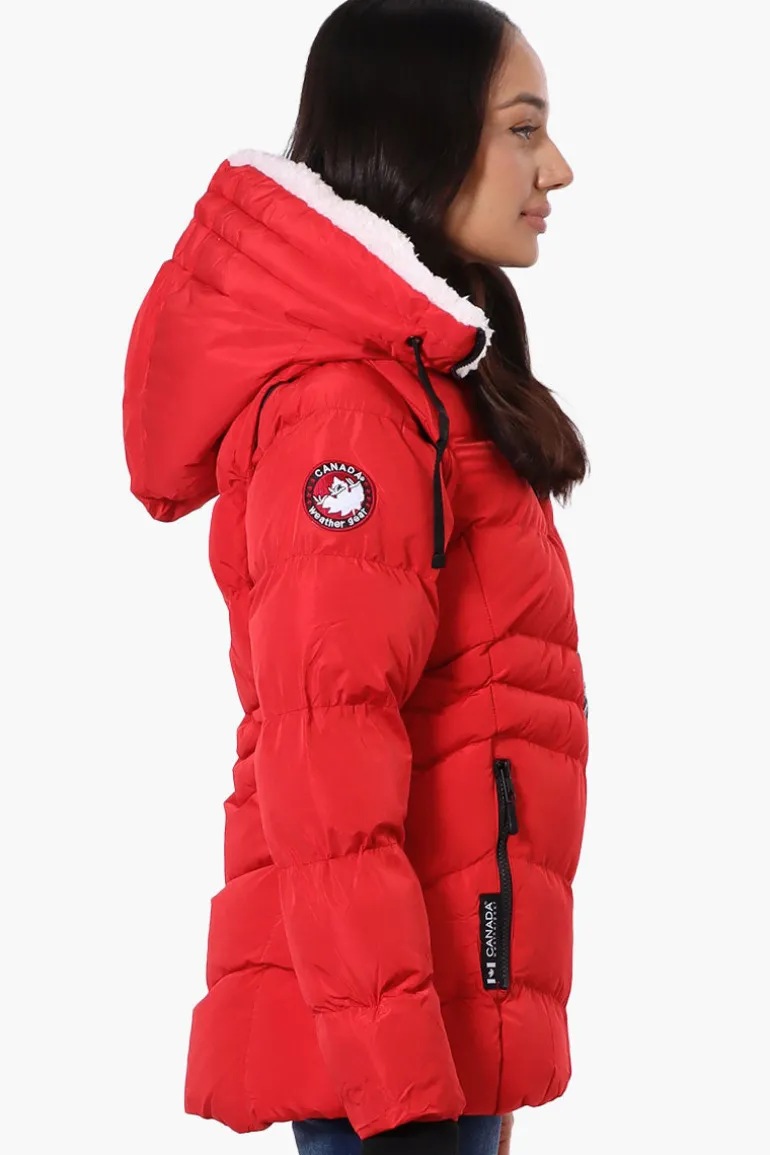 Canada Weather Gear Zip Off Sleeve Bomber Jacket - Red