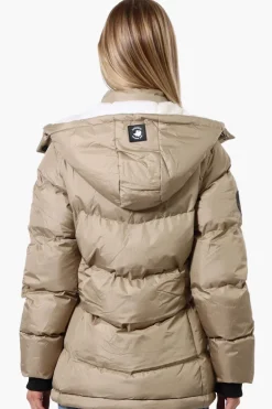 Canada Weather Gear Zip Off Sleeve Bomber Jacket - Taupe