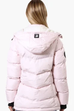 Canada Weather Gear Zip Off Sleeve Bomber Jacket - Blush