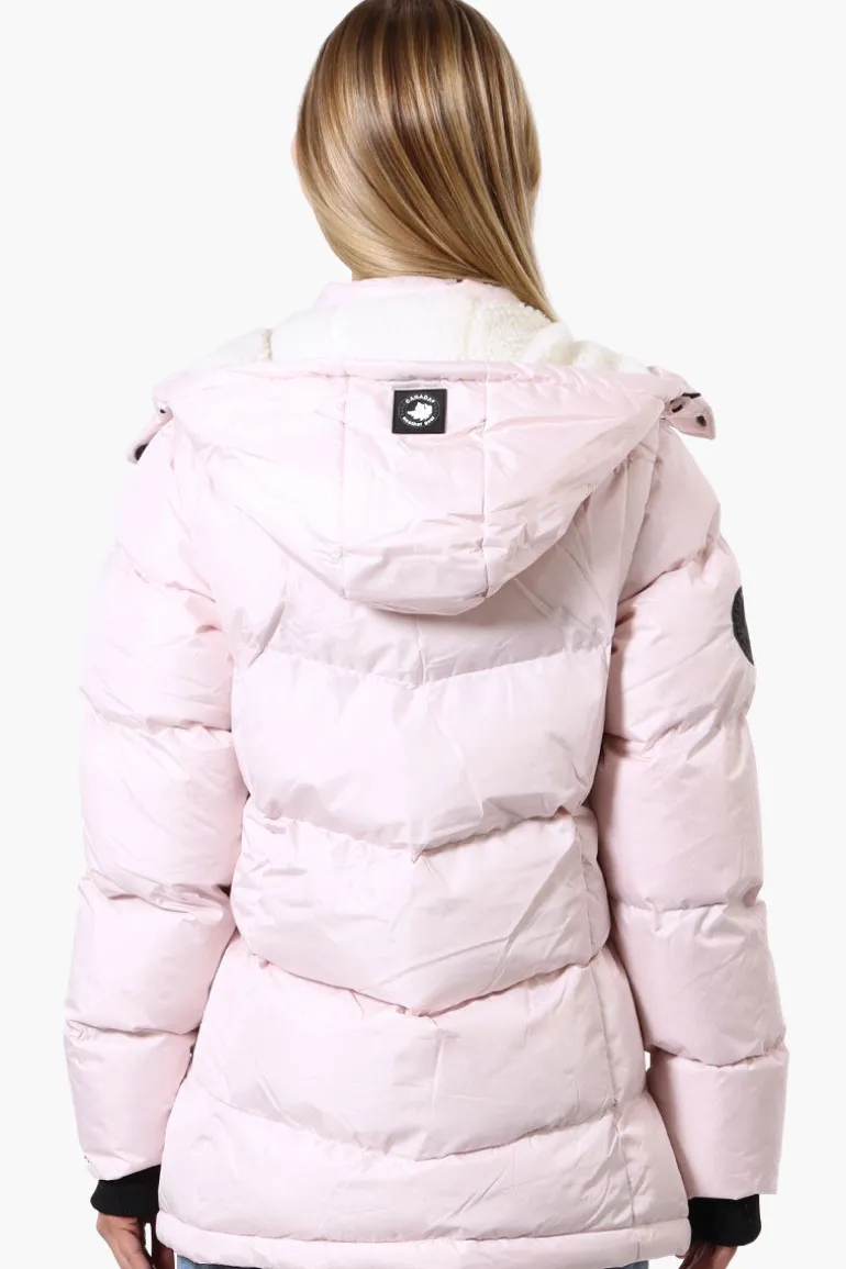 Canada Weather Gear Zip Off Sleeve Bomber Jacket - Blush