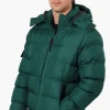 Canada Weather Gear Zip Pocket Bubble Bomber Jacket - Green