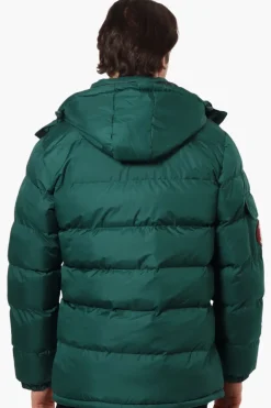 Canada Weather Gear Zip Pocket Bubble Bomber Jacket - Green
