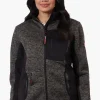 Canada Weather Gear Zip Up Chest Pocket Fleece Lightweight Jacket - Black