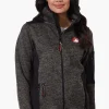 Canada Weather Gear Zip Up Sleeve Pocket Fleece Lightweight Jacket - Black